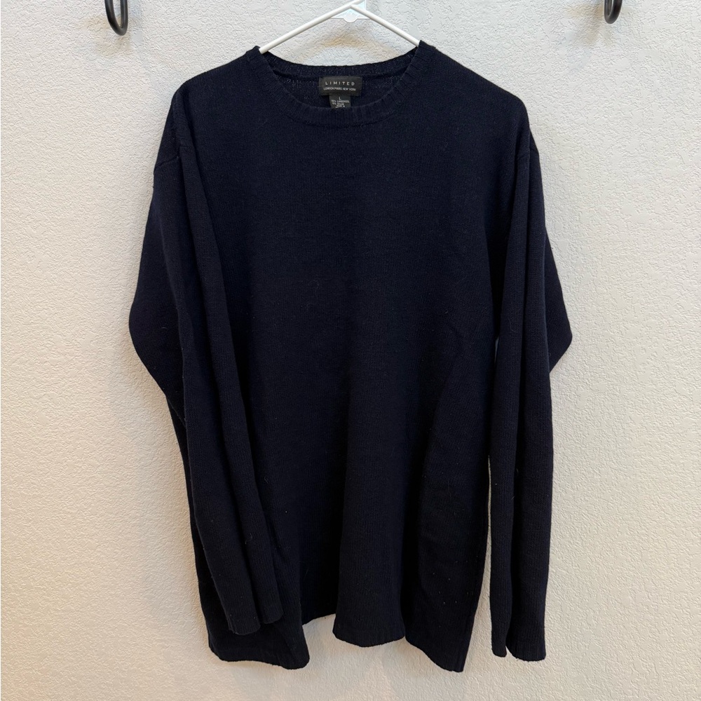 The Limited Navy Crew Neck Sweater